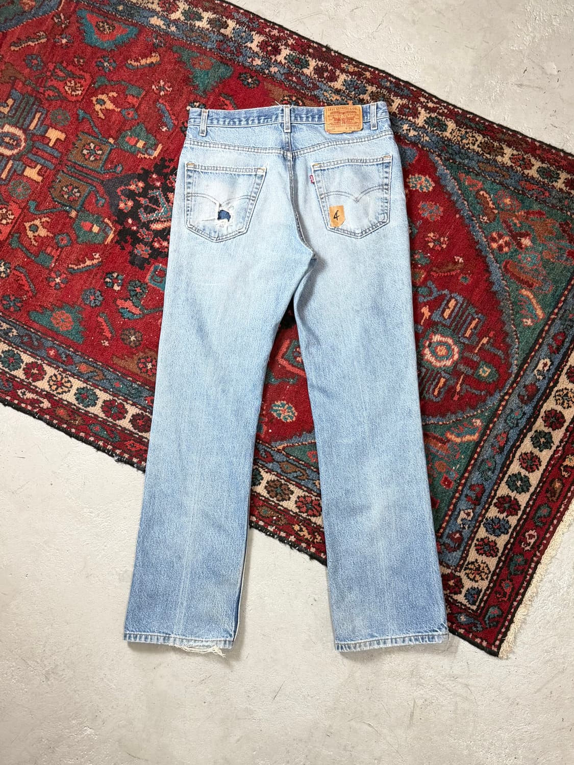 90's USA Made 빈티지 리바이스 517 부츠컷 상품이미지3