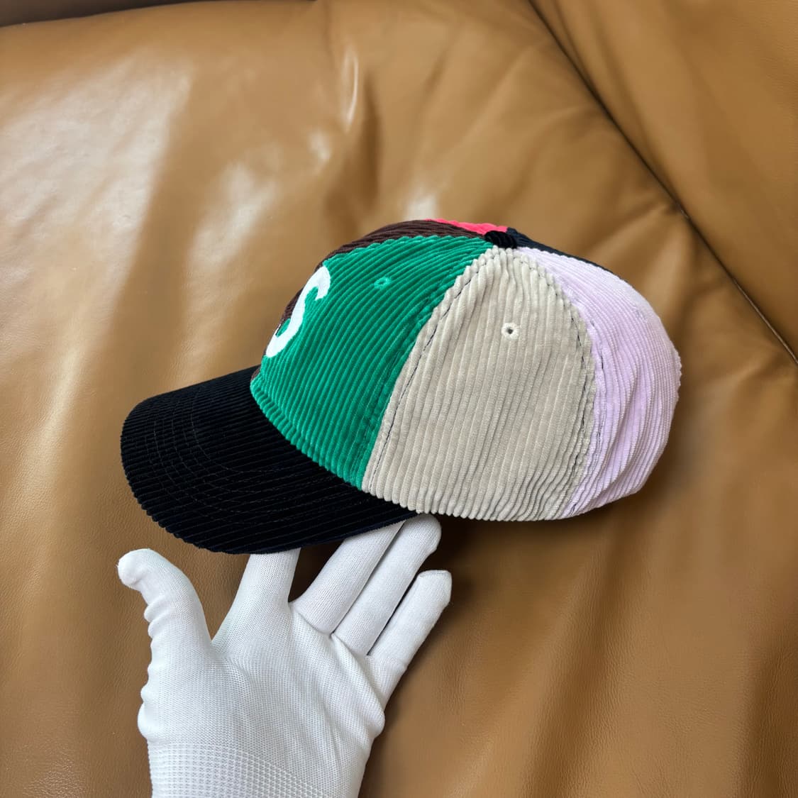 슈프림 S로고 6패널 볼캡 모자 코듀로이 멀티 컬러 상품이미지4