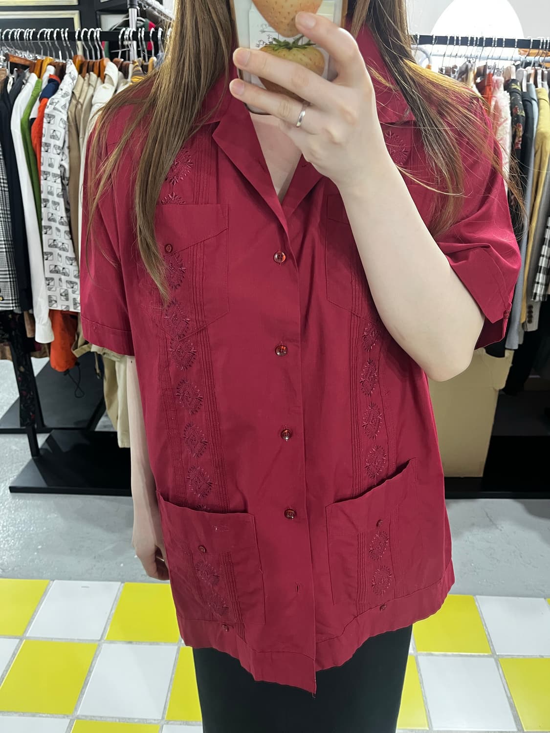 Guayabera shirts (쿠바 셔츠) m 상품이미지4