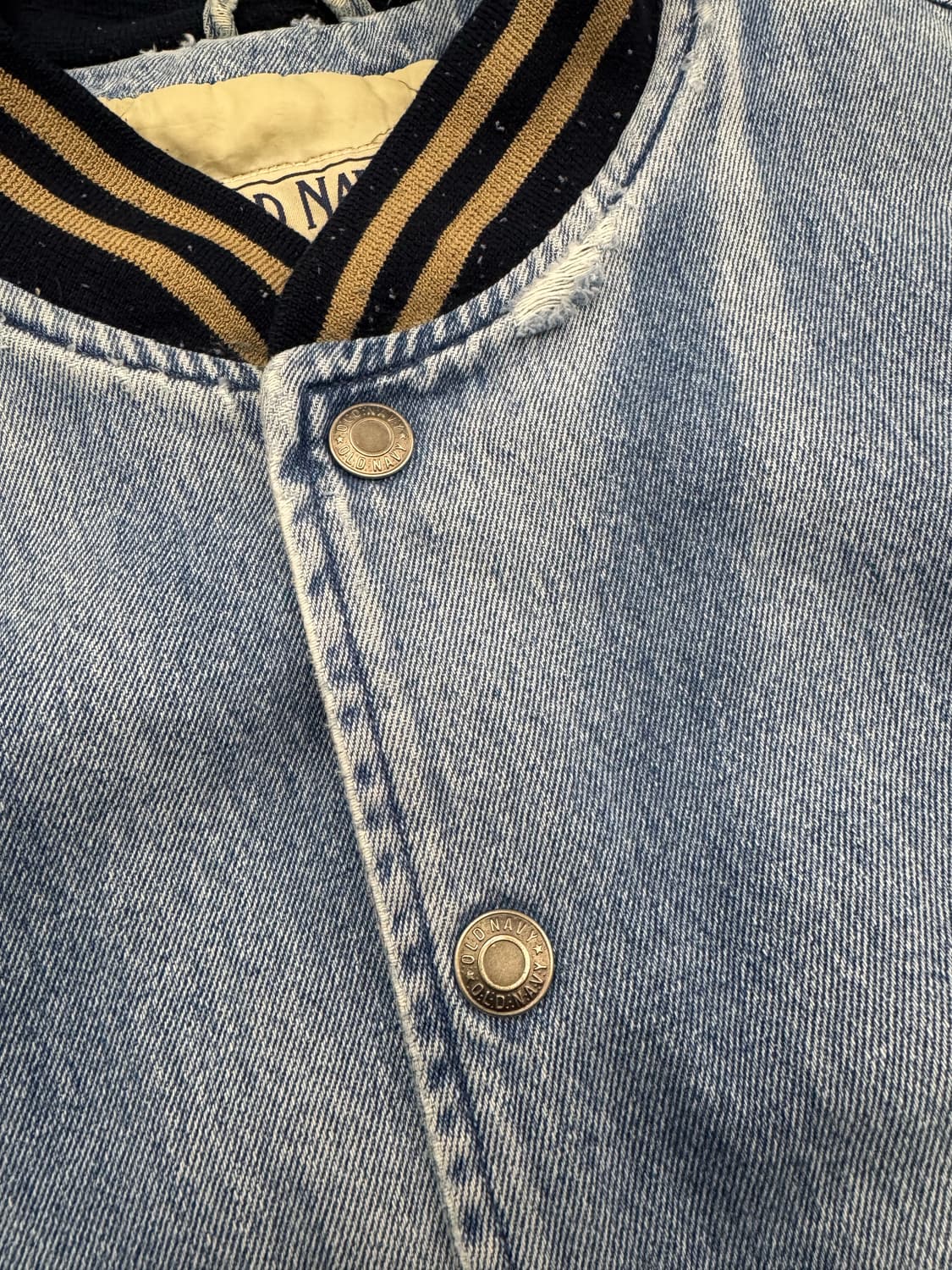 L)OLD NAVY 빈티지 데님 바시티자켓 상품이미지3