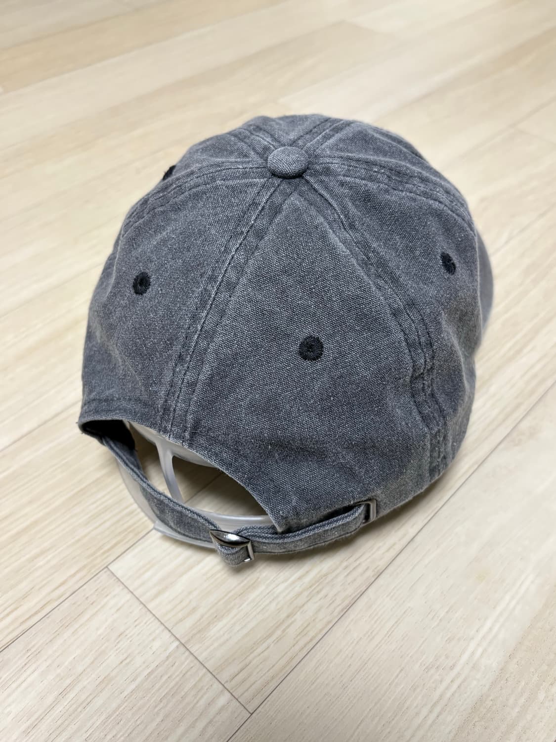 스투시 모자 볼캡 Stussy 그레이 워싱 빈티지 피그먼트 챠콜 상품이미지5