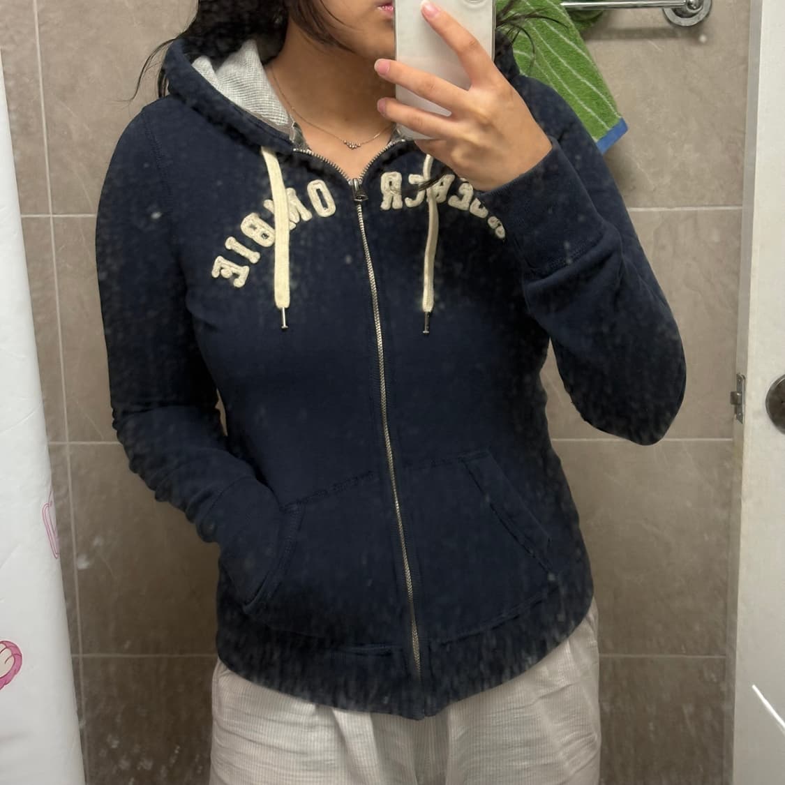 아베크롬비 후드집업 네이비 M 상품이미지6