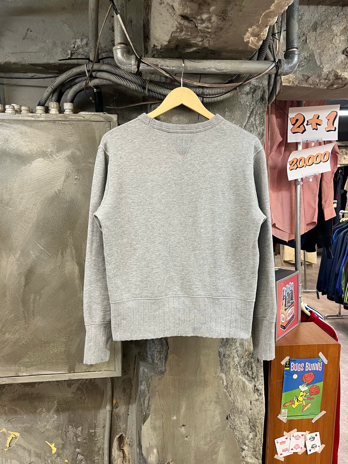 챔피온 빈티지 그래픽 맨투맨 그레이 M #csz3260 상품이미지2