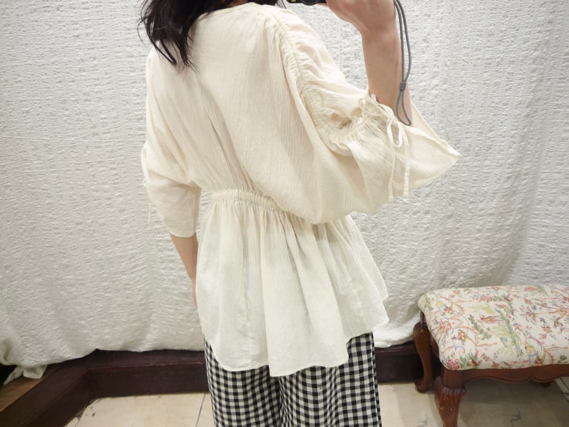 shirred lovely blouse 상품이미지5