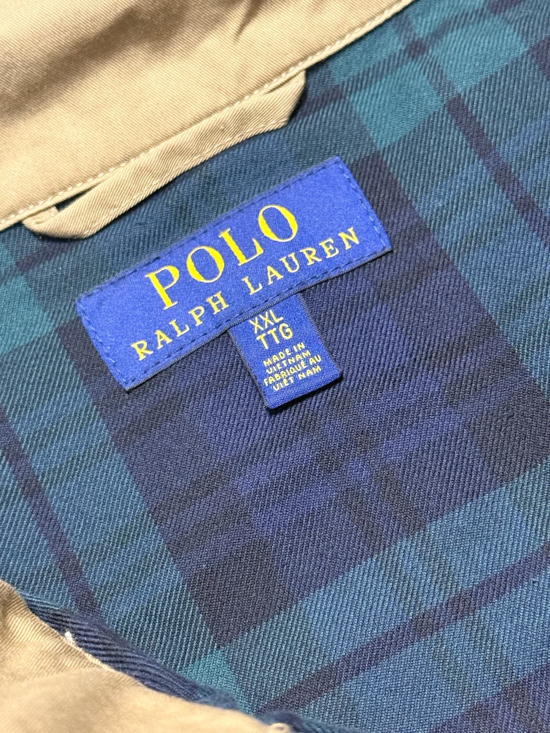 폴로랄프로렌 헤링턴자켓 베이지 xxl 상품이미지3