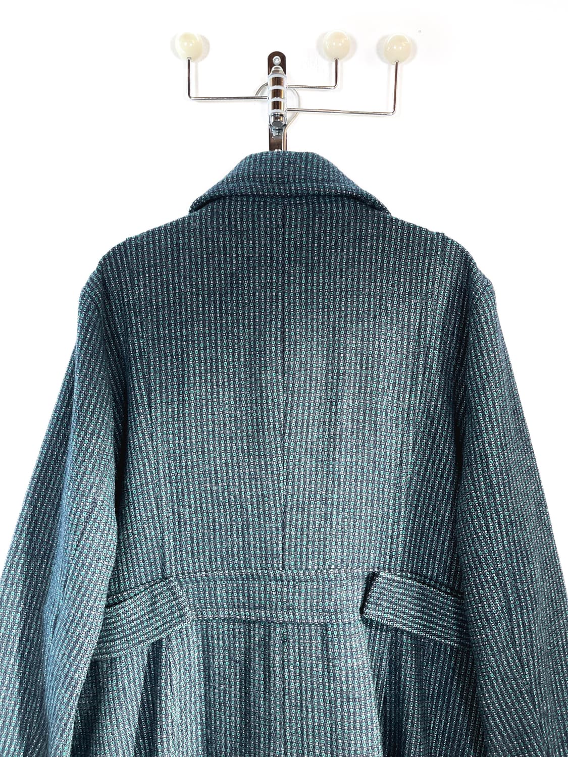 빈티지 블루 그린 울 코트 상품이미지7