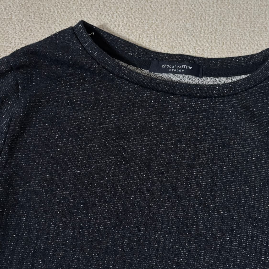 일본빈티지 chocol raffine 네이비 발레코어 탑 상품이미지2