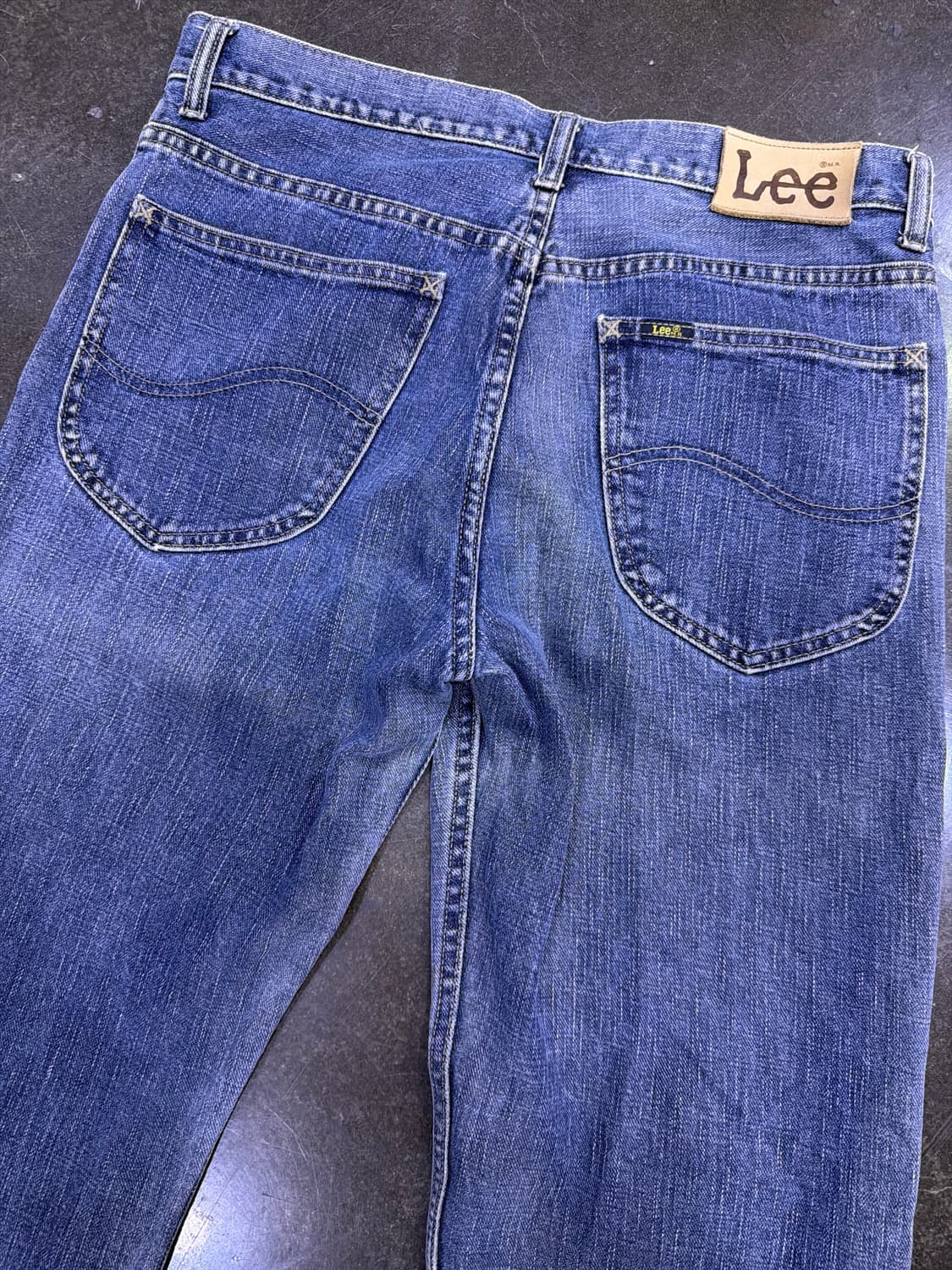 LEE 리 레귤러핏 투톤 워싱 데님팬츠 33 상품이미지7