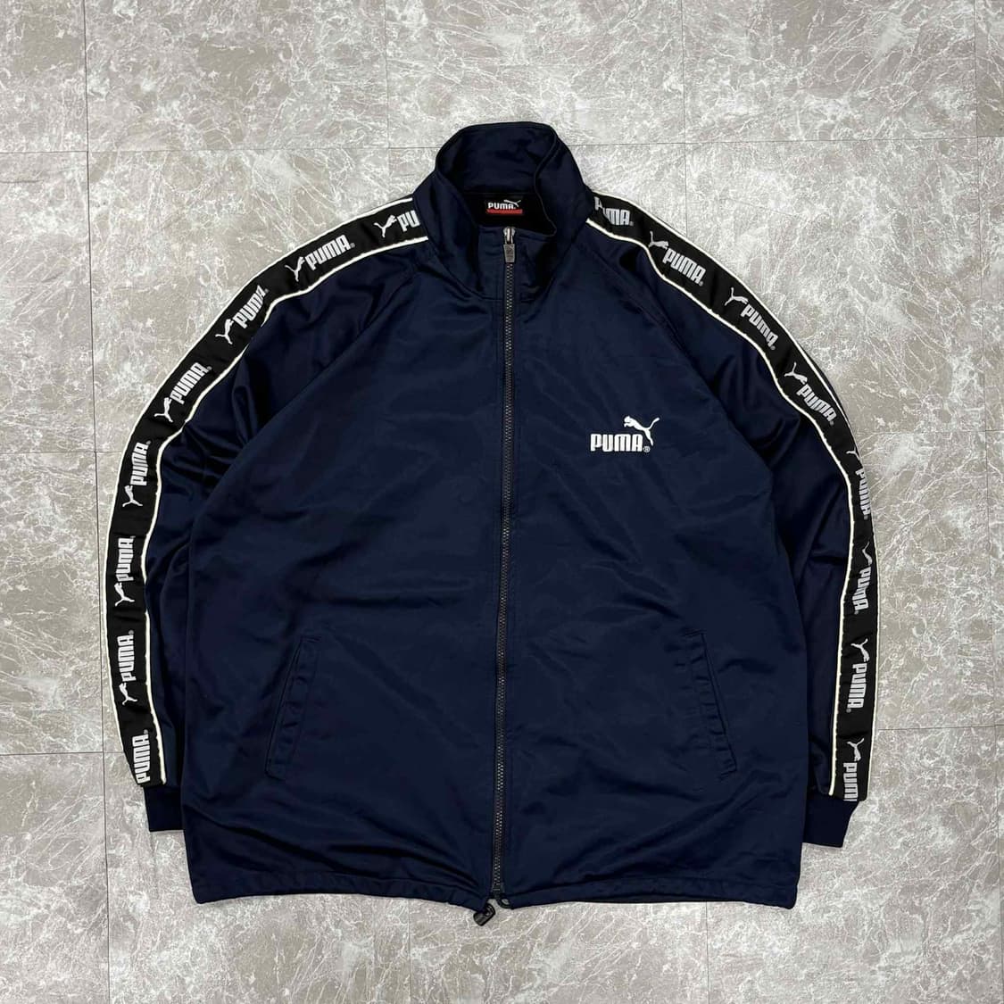 00s 퓨마 사이드라인 올드스쿨 네이비 트랙탑 희귀져지(L) 상품이미지2