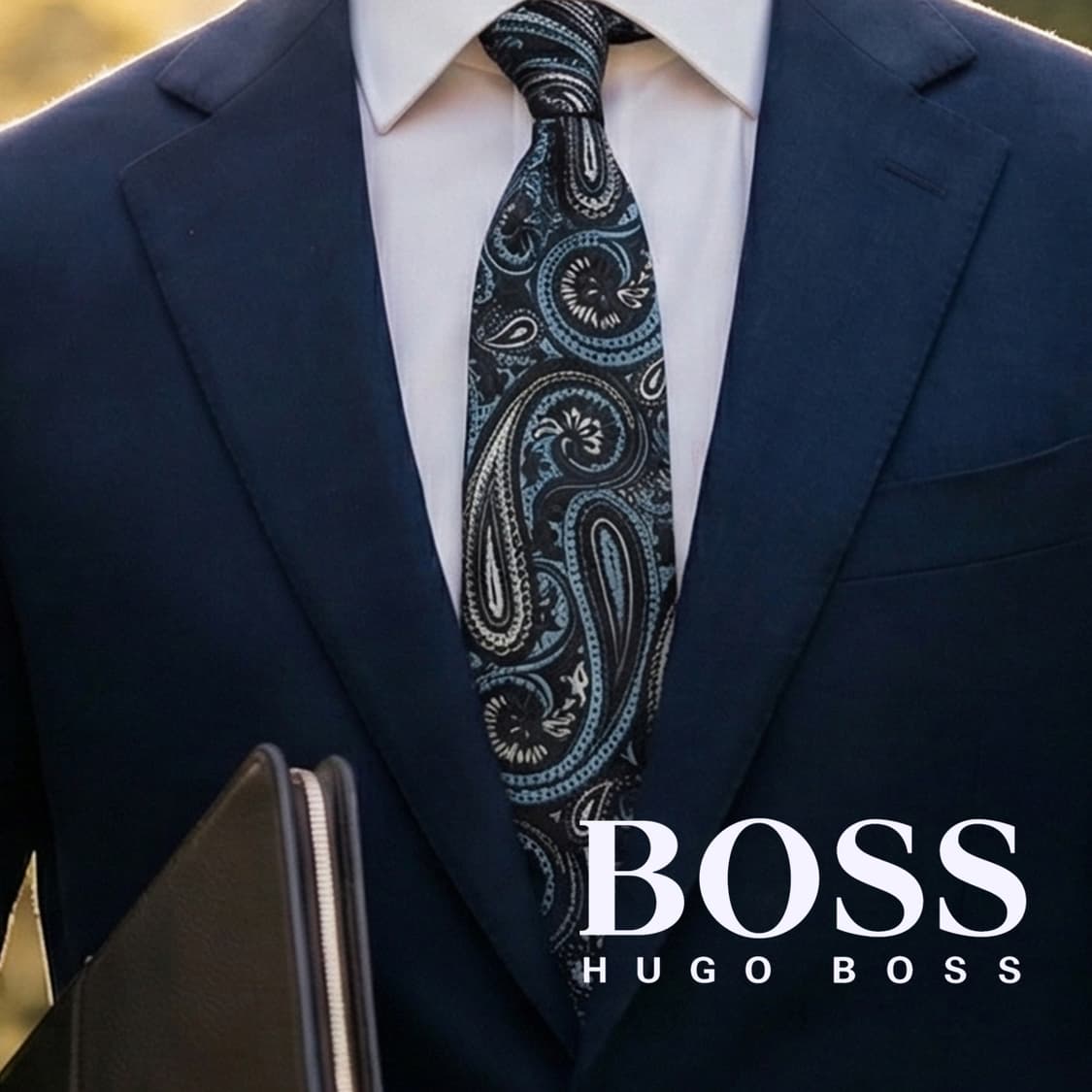 휴고보스 실크 네이비 페이즐리 넥타이 7.9cm A+등급 K1619
 상품이미지1