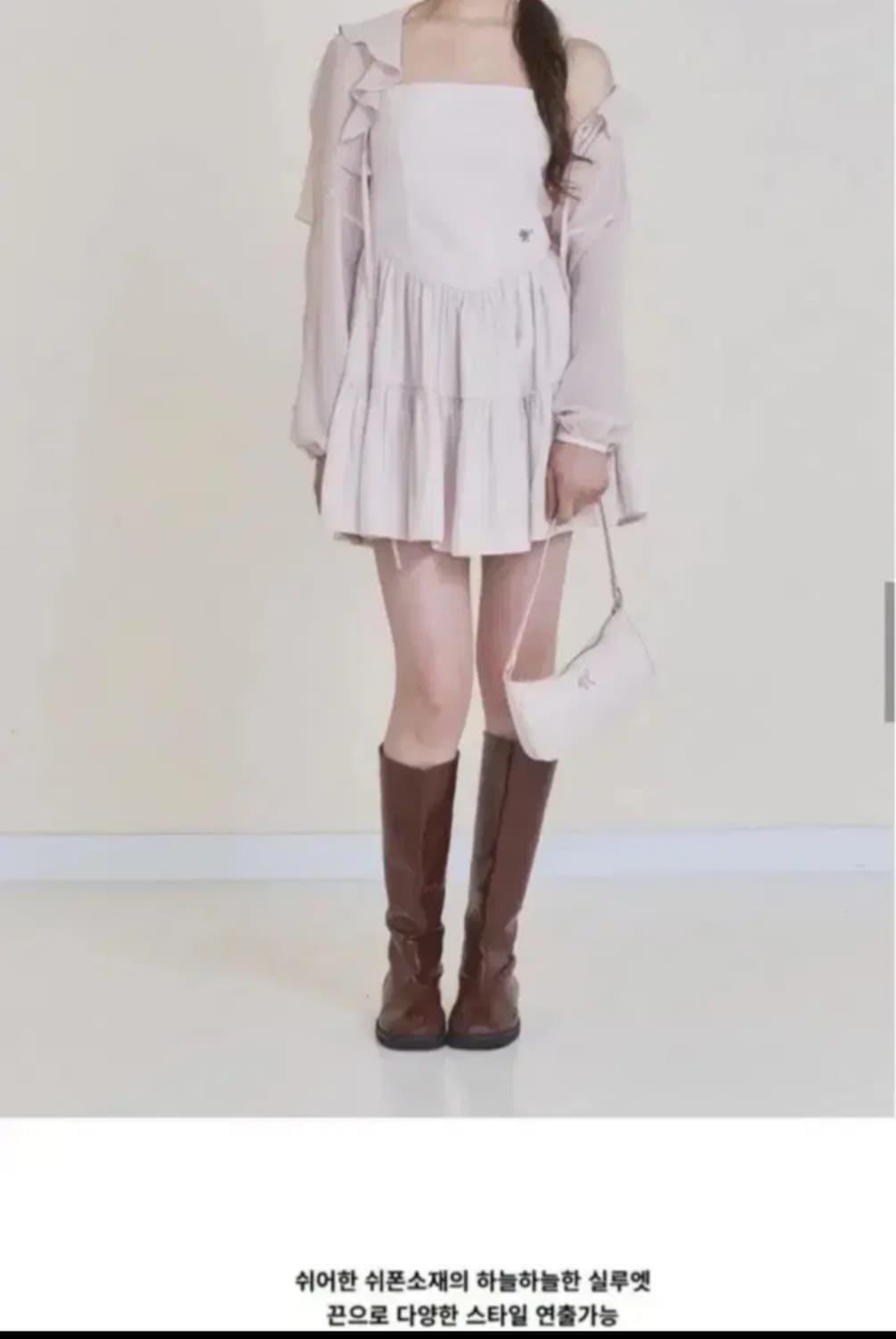 [택달린 미착용새상품] 낫유어로즈, 정가10만원대, 페어리 쉬폰 볼레로 상품이미지3