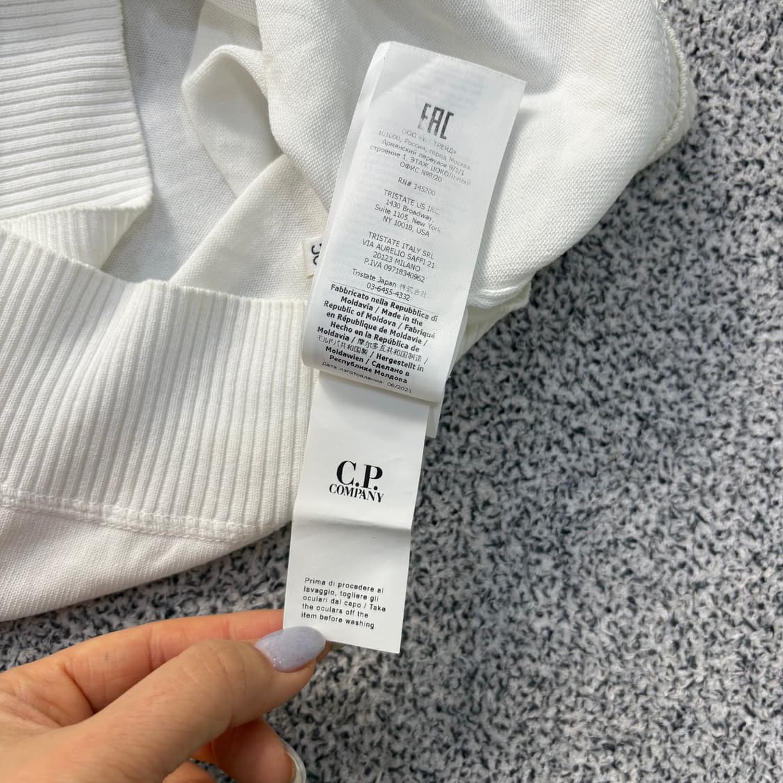50 씨피컴퍼니 정품 라운드 니트 0310J 상품이미지8