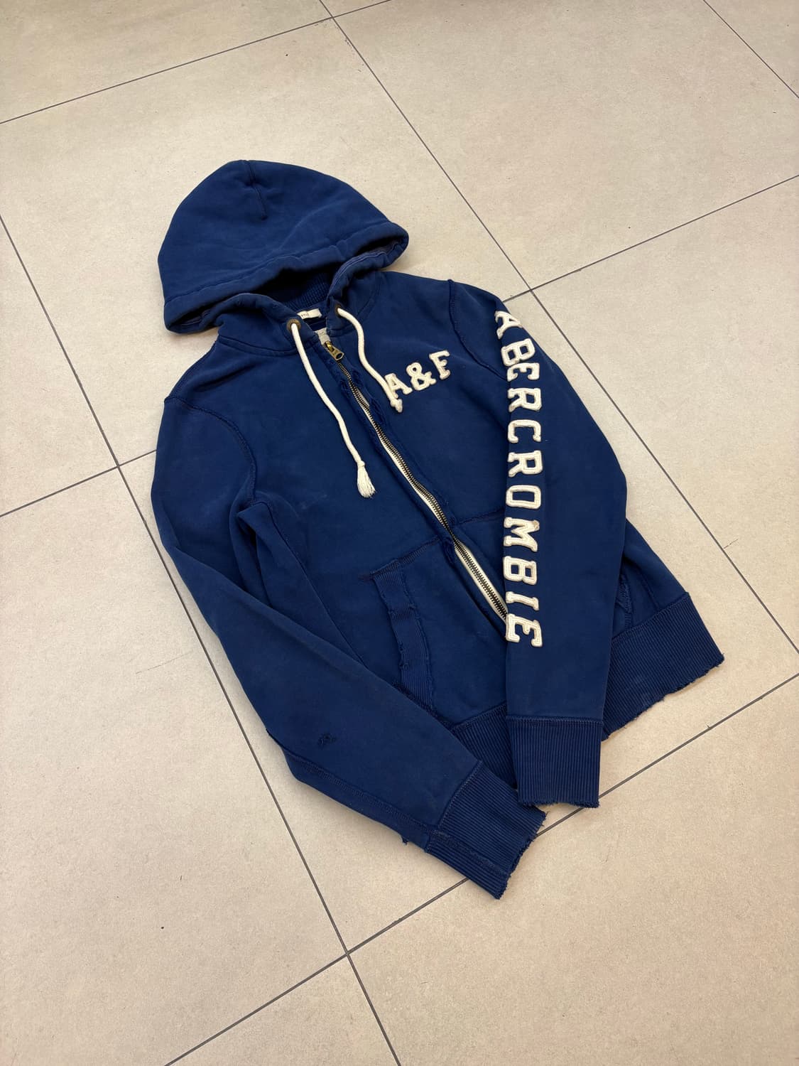 아베크롬비 블루 사이드라인 후드집업 상품이미지2