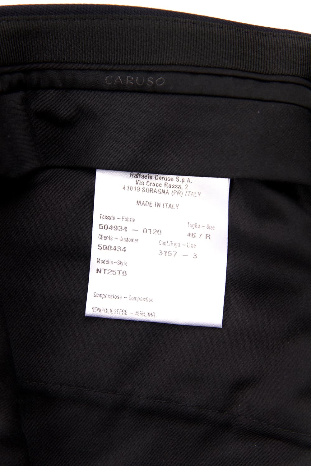 NEAT X CARUSO 2-Tuck Wool Trousers Navy 상품이미지8