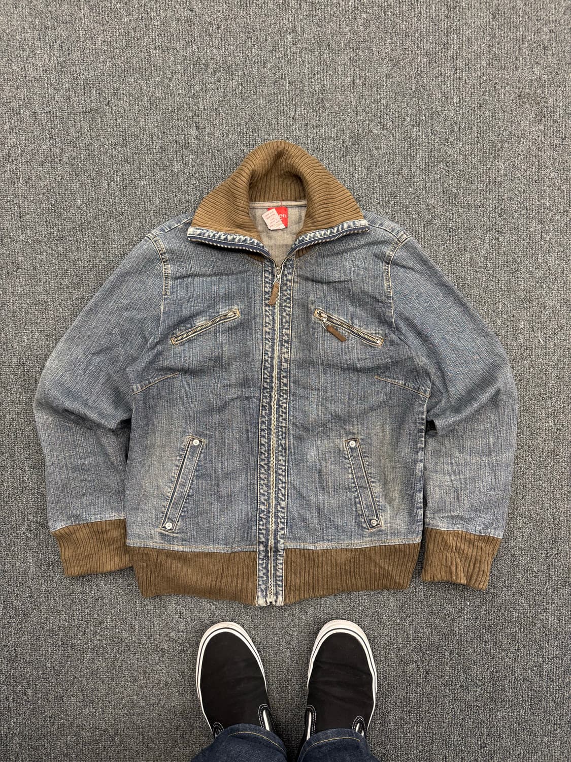 American Vintage 여성 니트 데님 지업자켓 상품이미지1