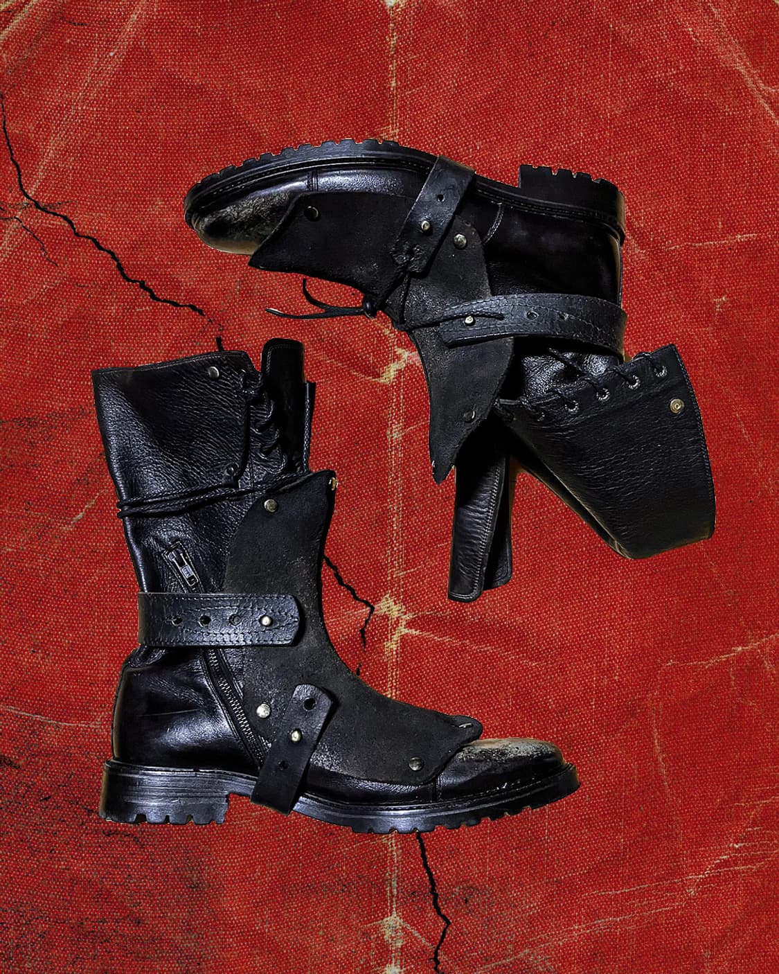 Jean paul gaultier 장폴고티에 아머 파츠 몬스터 롱 부츠 상품이미지1