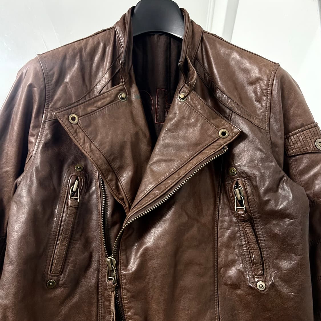 DOHC 양가죽 라이더 자켓 상품이미지6