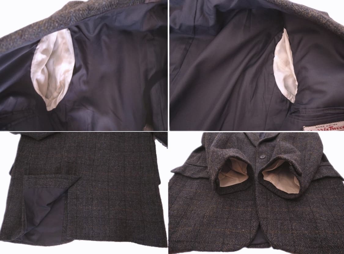[택포] 빈티지 해리스 트위드 체크 울 스포츠 코트 상품이미지7