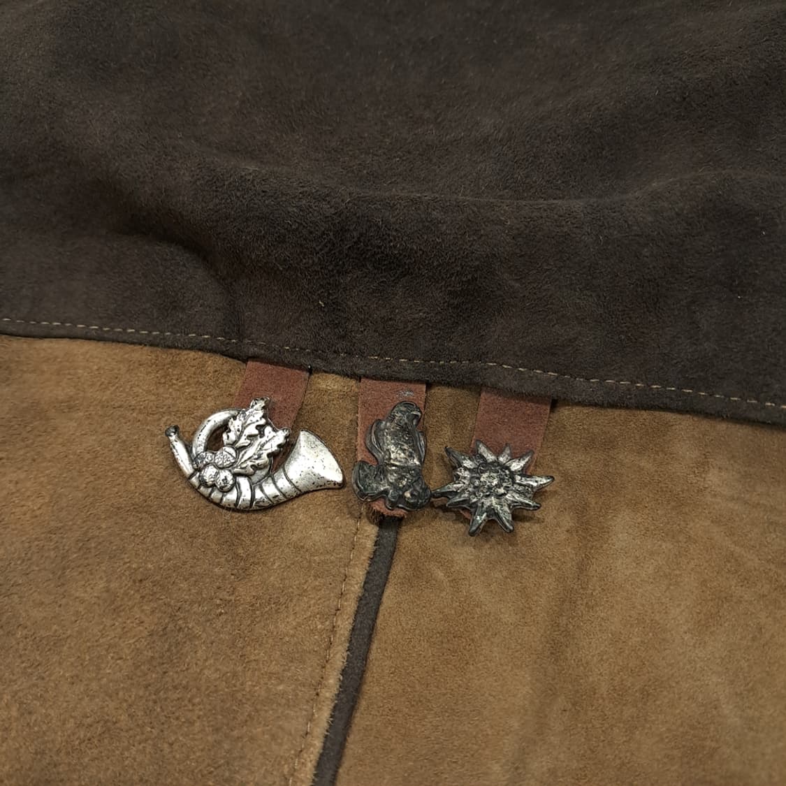 CL337 XL 80s 독일판 스웨이드 티롤리안 투톤 자켓 아우터 상품이미지7