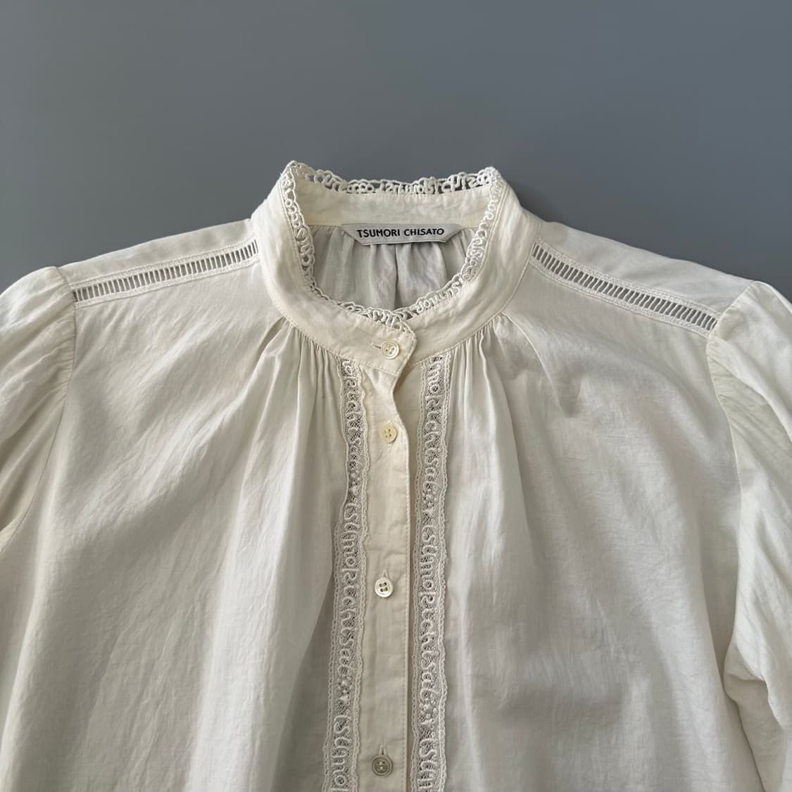 츠모리치사토 tsumori chisato 디테일 칠부셔츠 상품이미지3