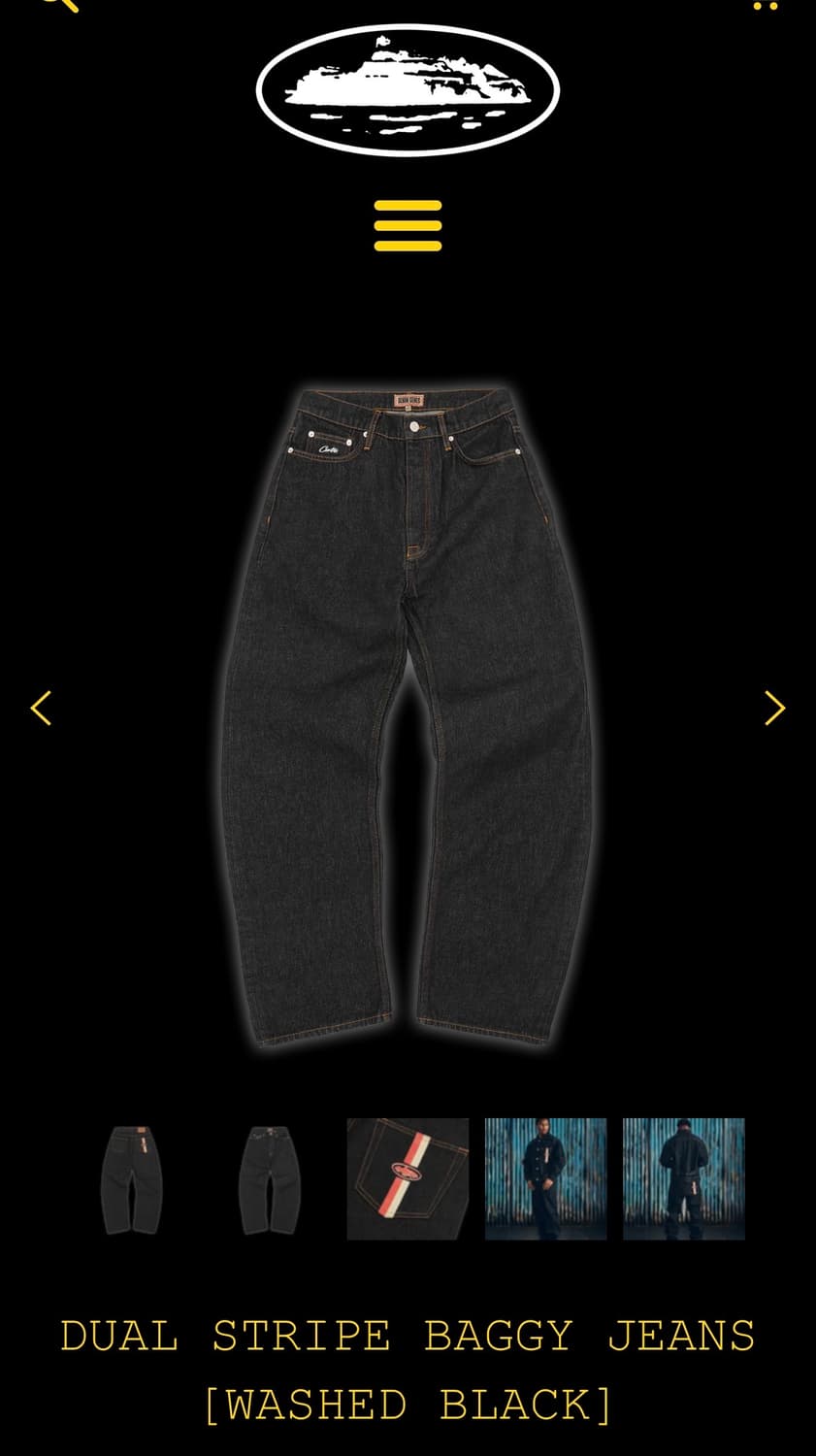 (30)코르테이즈 흑청 데님팬츠 상품이미지2