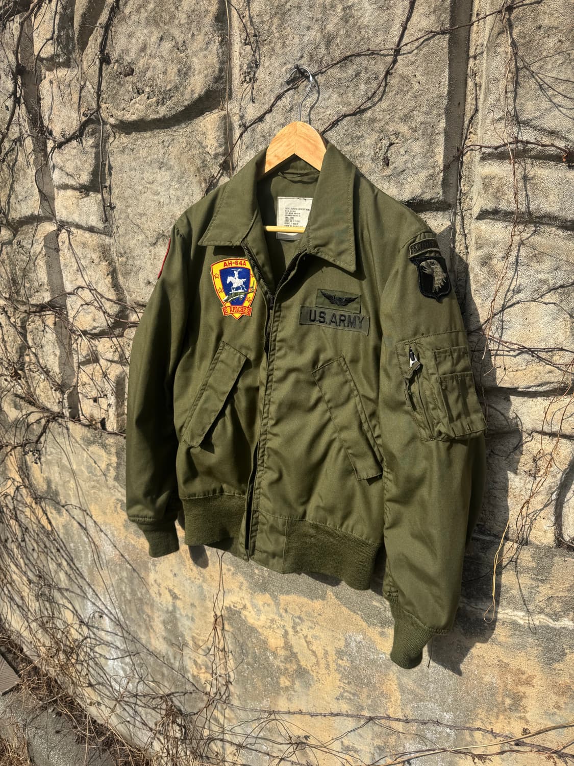 70s 미군 오리지널 조종사 경량 자켓 탱커 공군 노멕스 항공 자켓 상품이미지3