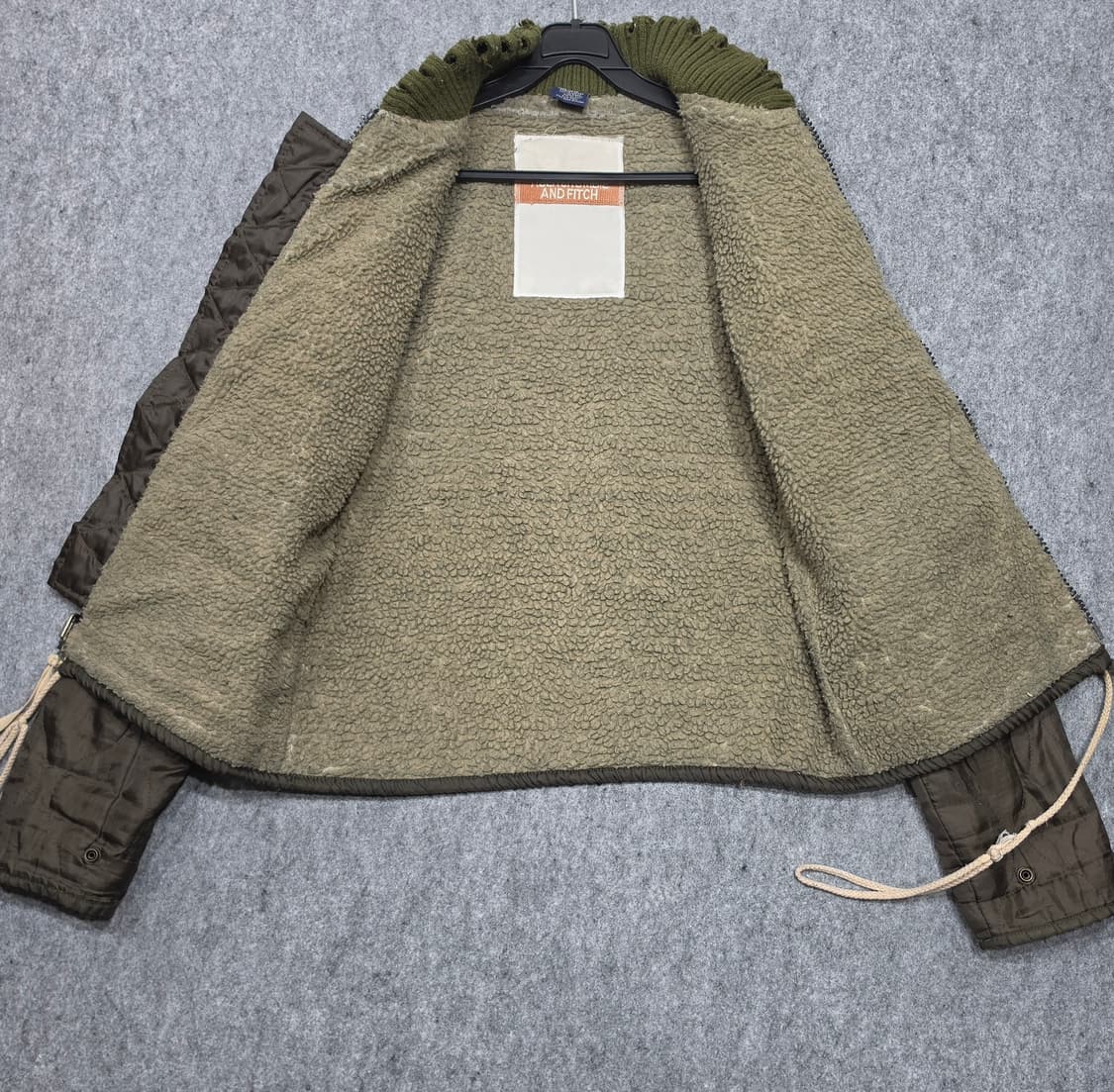 아베크롬비 앤 피치 빈티지 퀼팅 양털 안감 라이너 자켓 S 상품이미지3