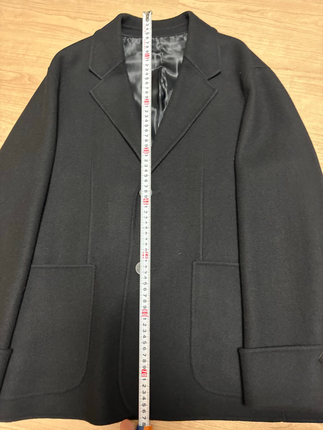 [46]솔리드옴므 턴업 블레이저 자켓 오버핏 상품이미지3