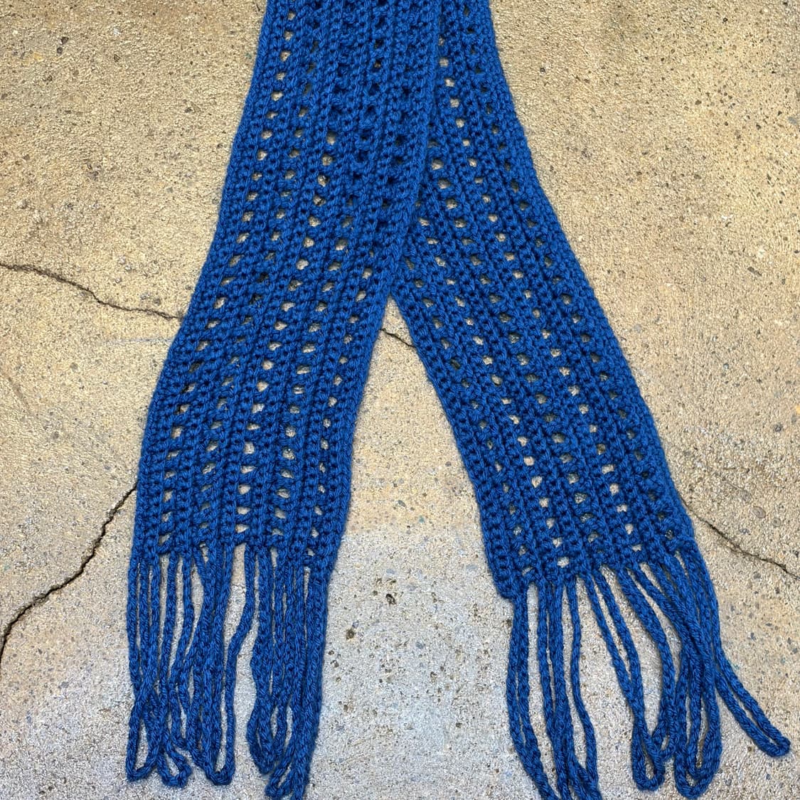 미국 빈티지 니트 핸드메이드 손뜨게 후드 머플러 목도리 상품이미지4