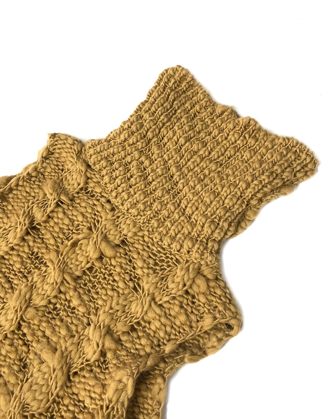 Vintage 머스타드 하이넥 베스트 니트 상품이미지5