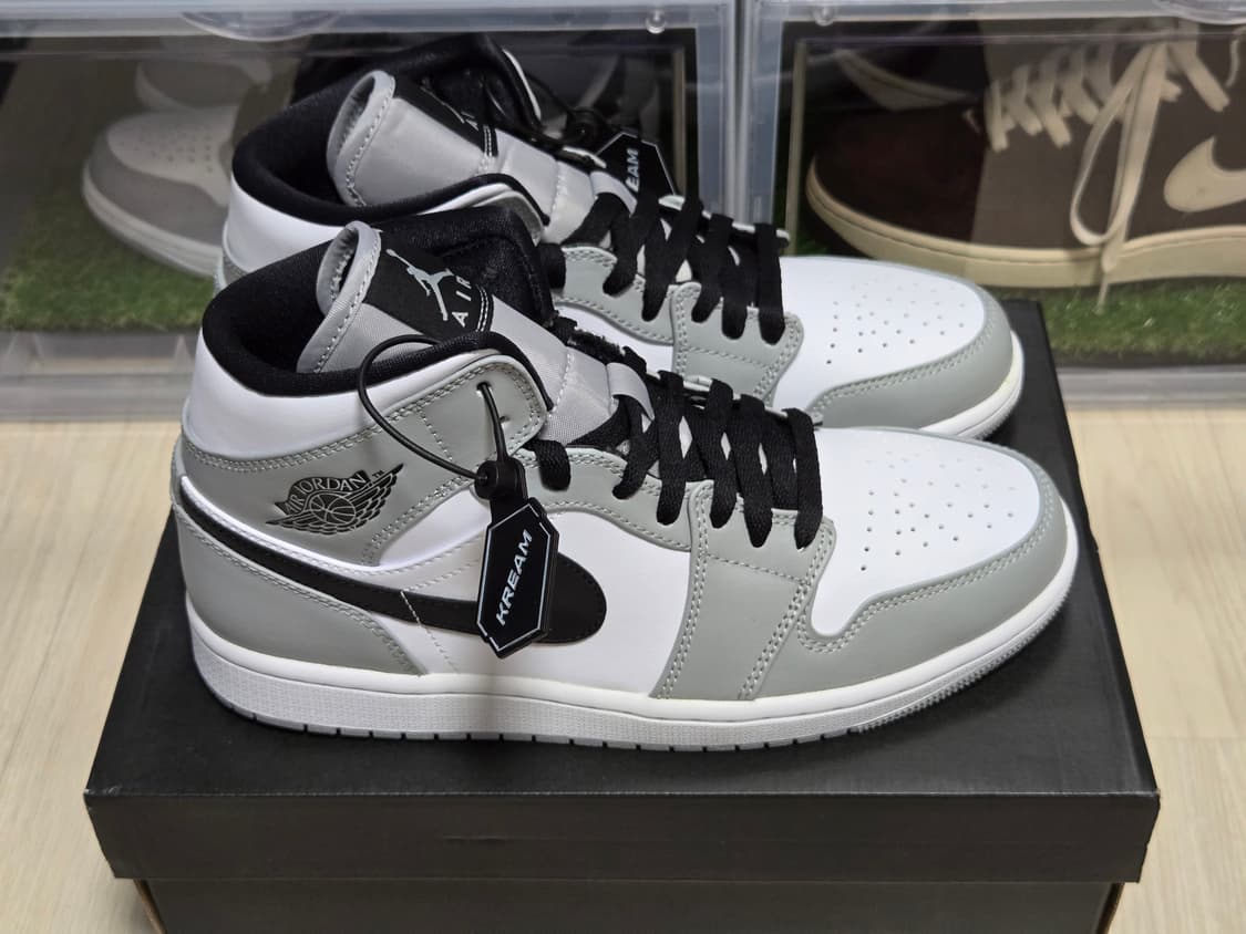 [판매](260)나이키 조던 1 미드 라이트 스모크 그레이 상품이미지2