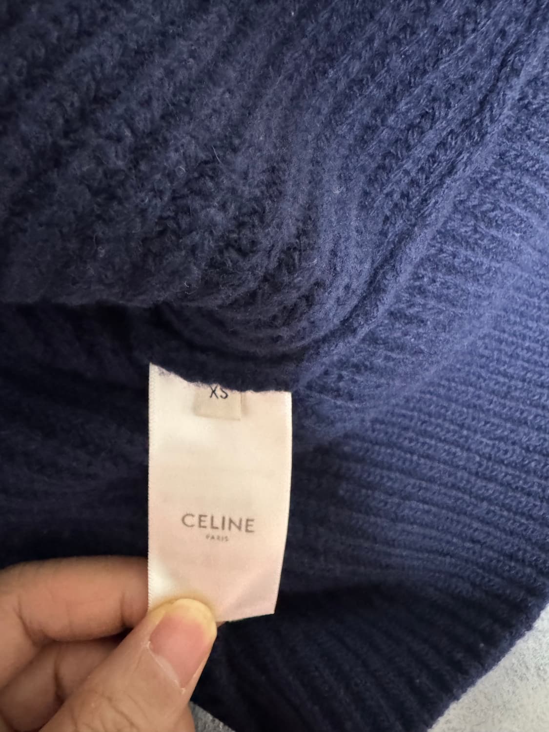 셀린느 울 니트 네이비 (XS) 상품이미지4