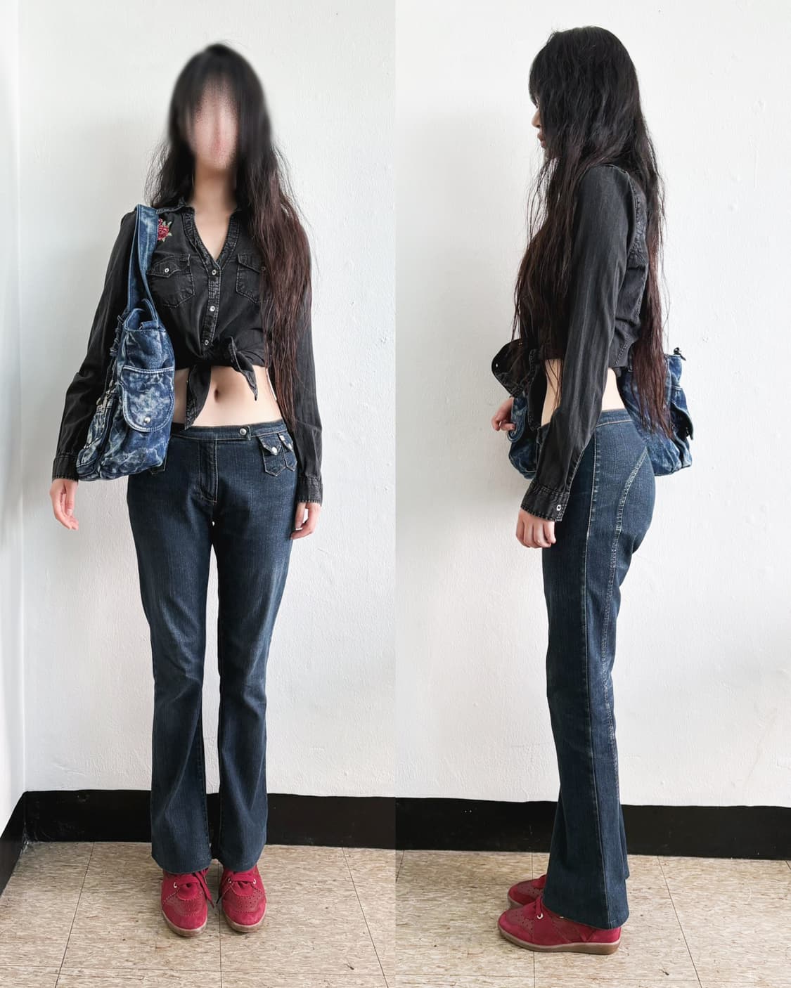 rare* 00s 미스식스티 라이터포켓 부츠컷 데님 상품이미지1