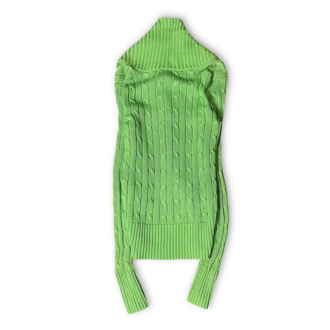 폴로랄프로렌 연두 투포켓 케이블 니트 가디건 S 상품이미지2