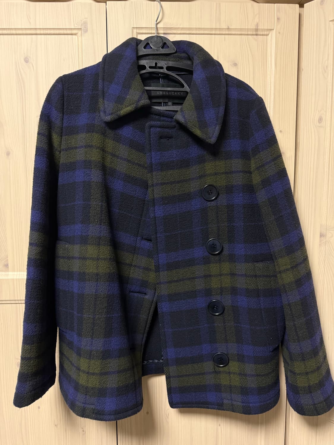 빈티지 체크 울 코트  상품이미지1