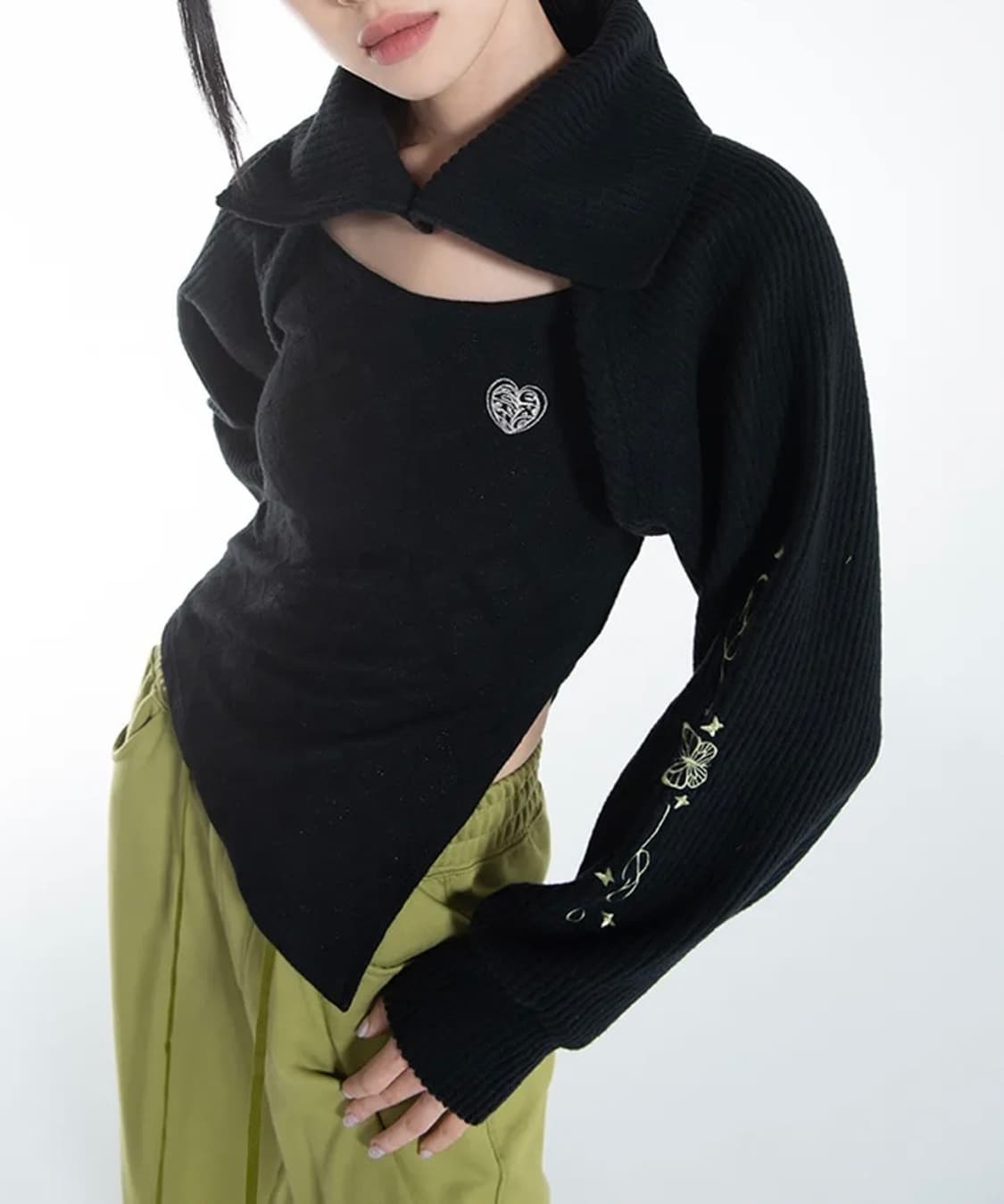 셋업이엑스이 투웨이 볼레로 가디건 상품이미지2