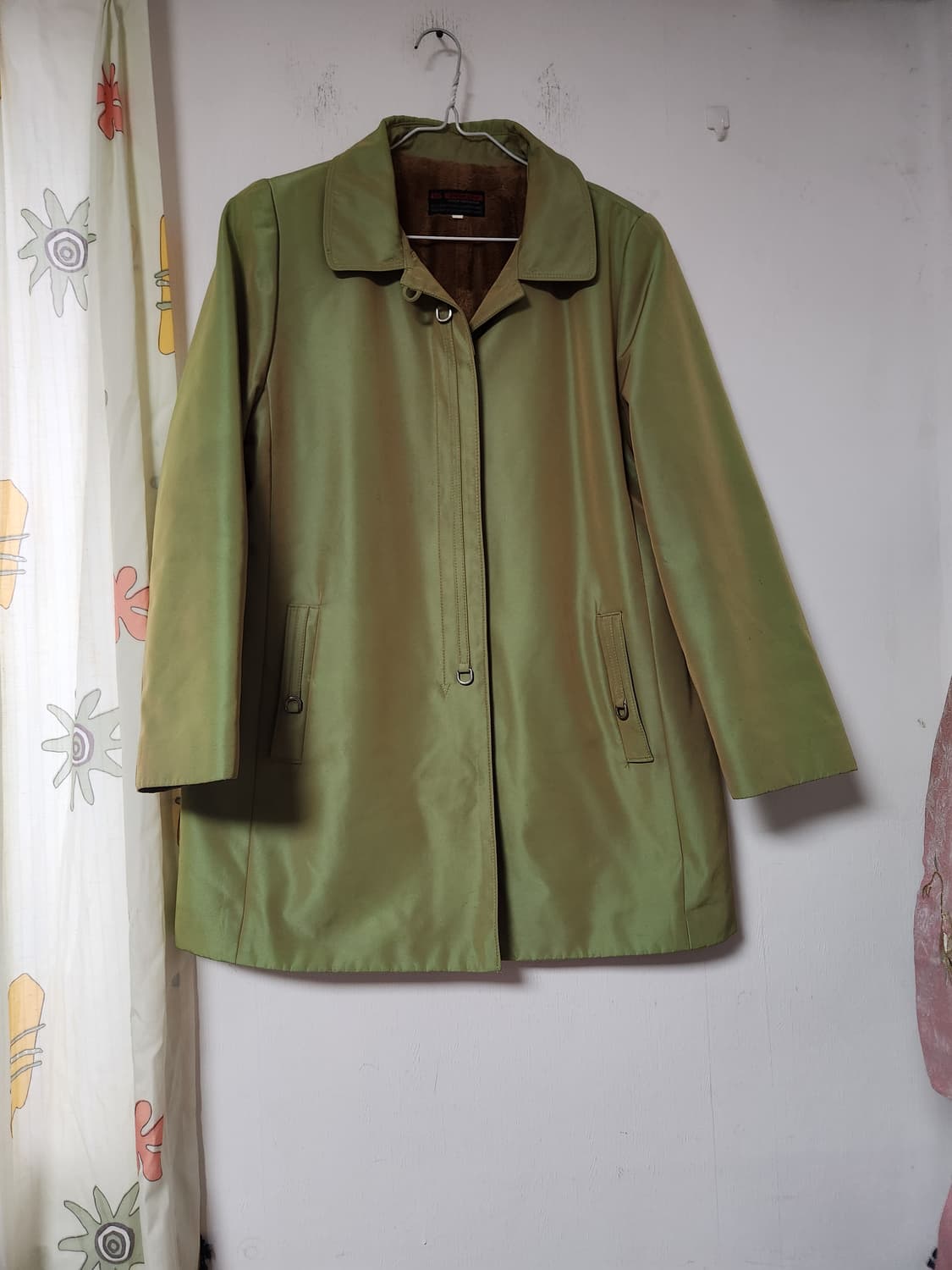 시니어용 올리브 그린 간절기 코트 66~77 상품이미지1