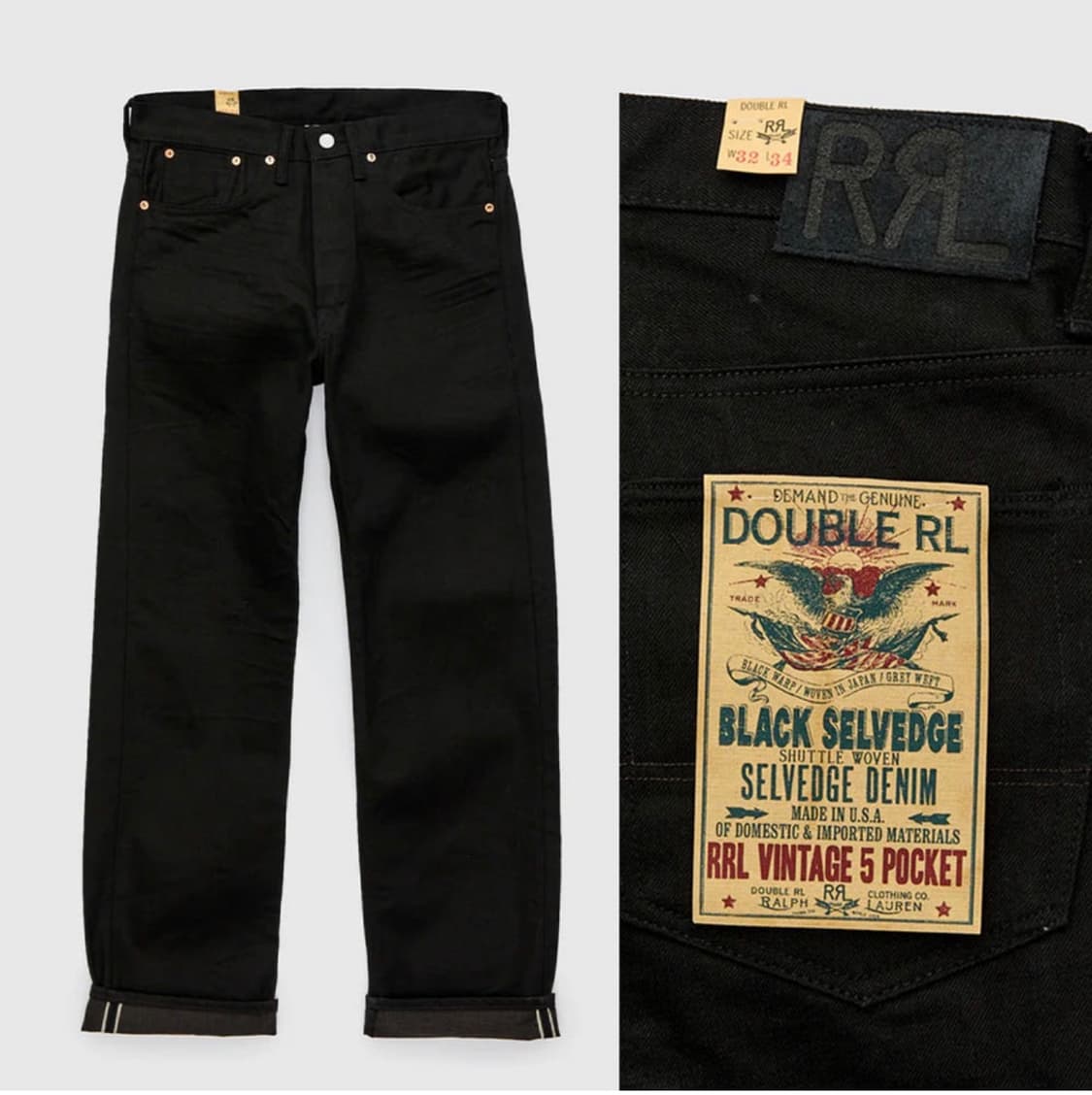 (구매글) RRL 빈티지파이브포켓 바지 상품이미지1