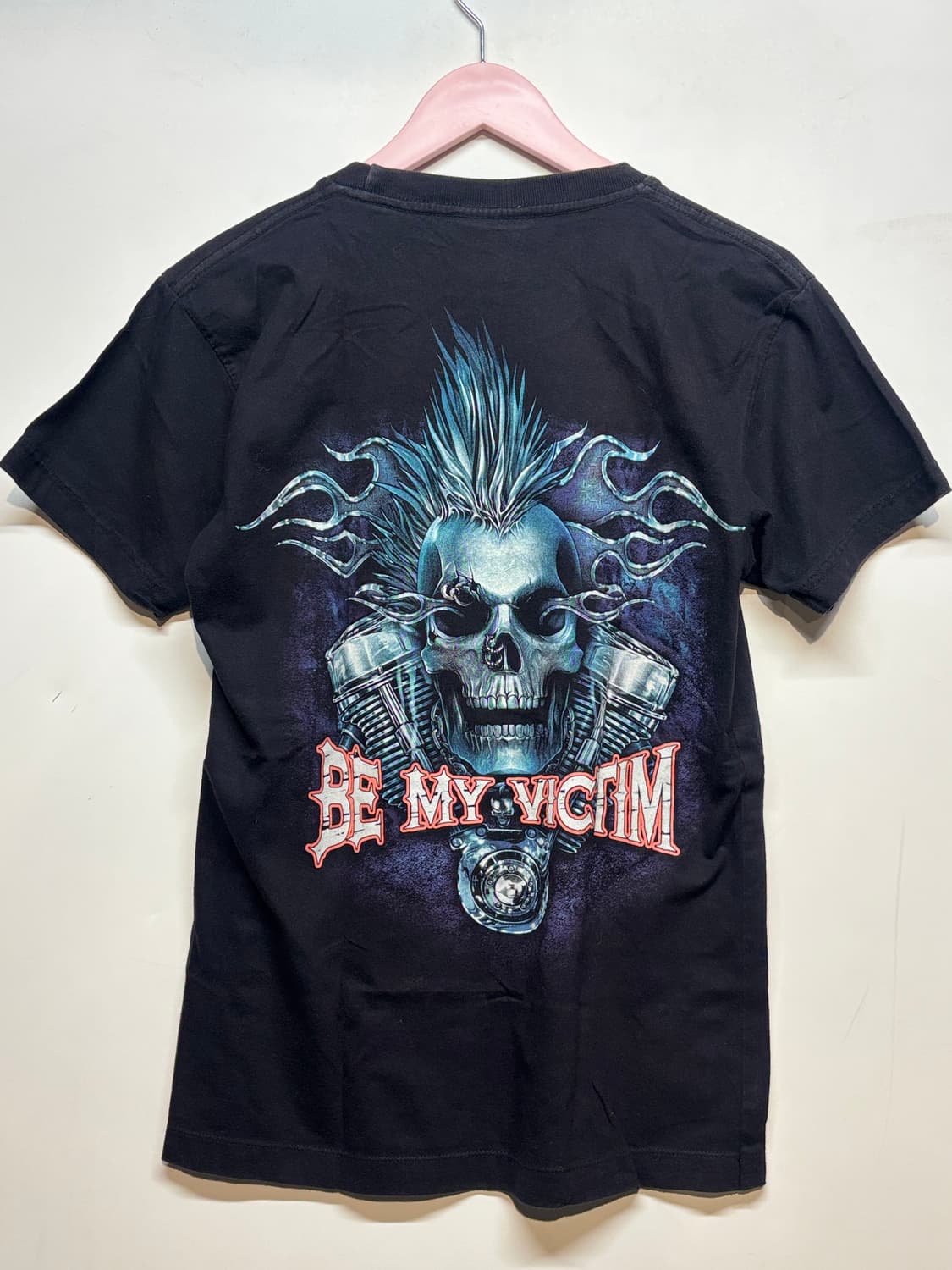 HIGH DEFINITION 해골 오토바이 프린팅 반팔티 상품이미지3