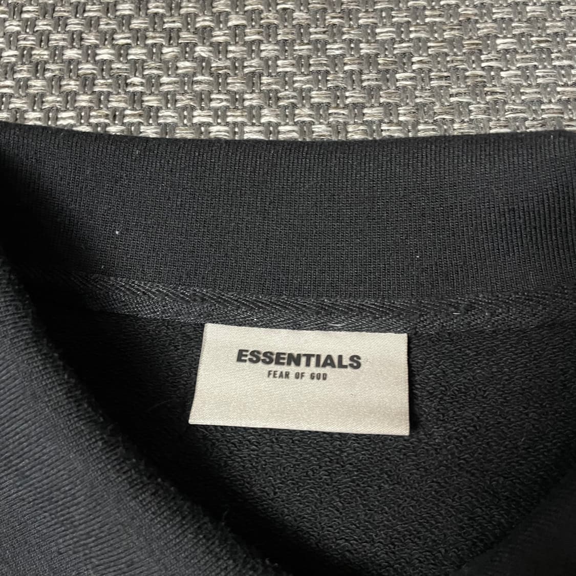 피어오브갓 에센셜 블랙 카라 맨투맨 상품이미지4