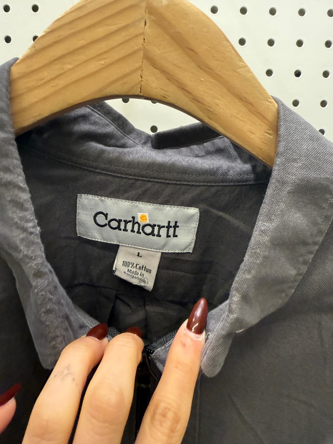 칼하트 커스텀 크롭 셔츠 자켓 U1318 상품이미지5