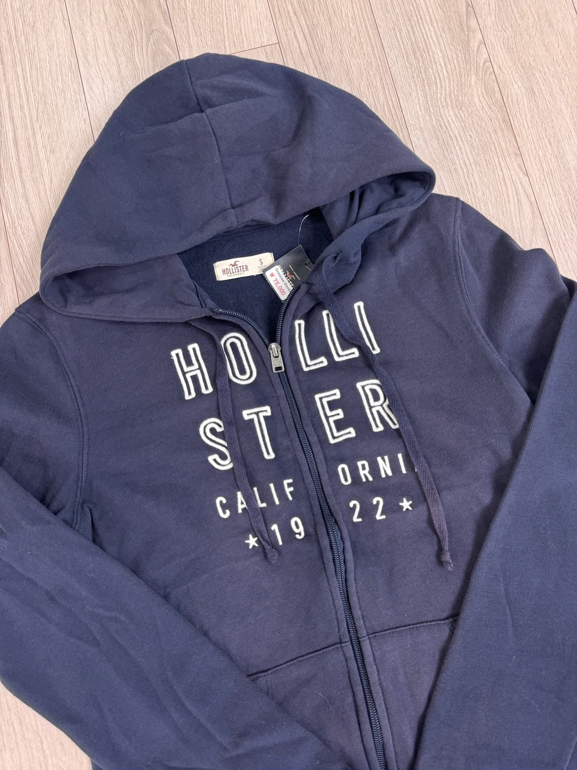 홀리스터 네이비 슬림핏 후드집업 상품이미지4