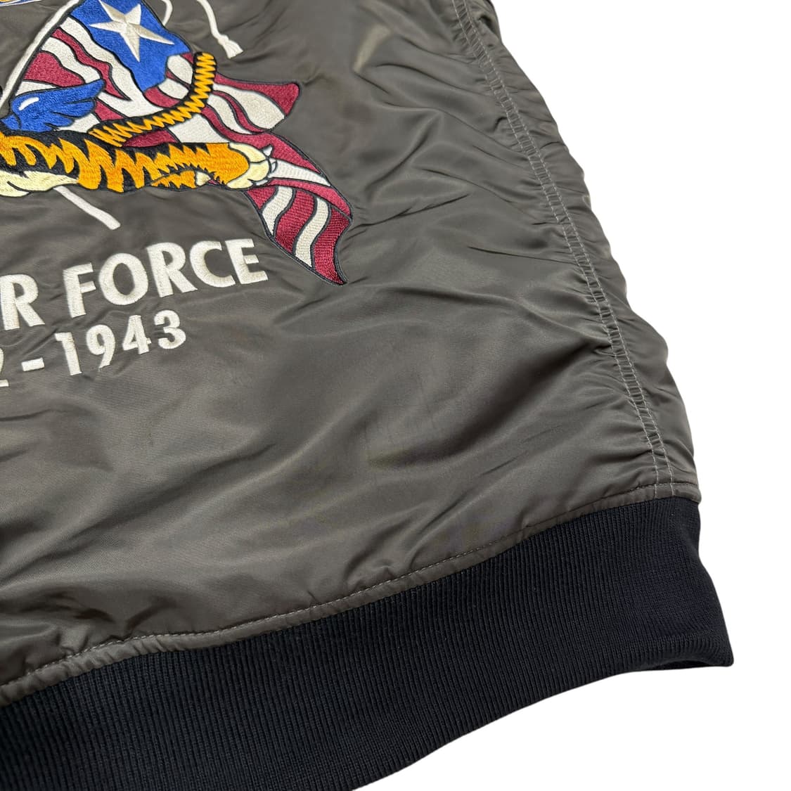 Schott 쇼트 MA-1 타이거 마원 자켓 점퍼 카키 XL 상품이미지6