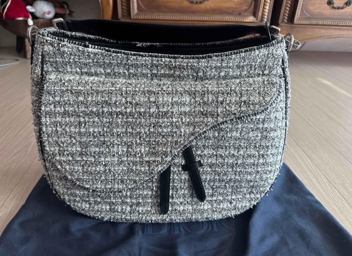 디올 소프트새들백 트위드 상품이미지1