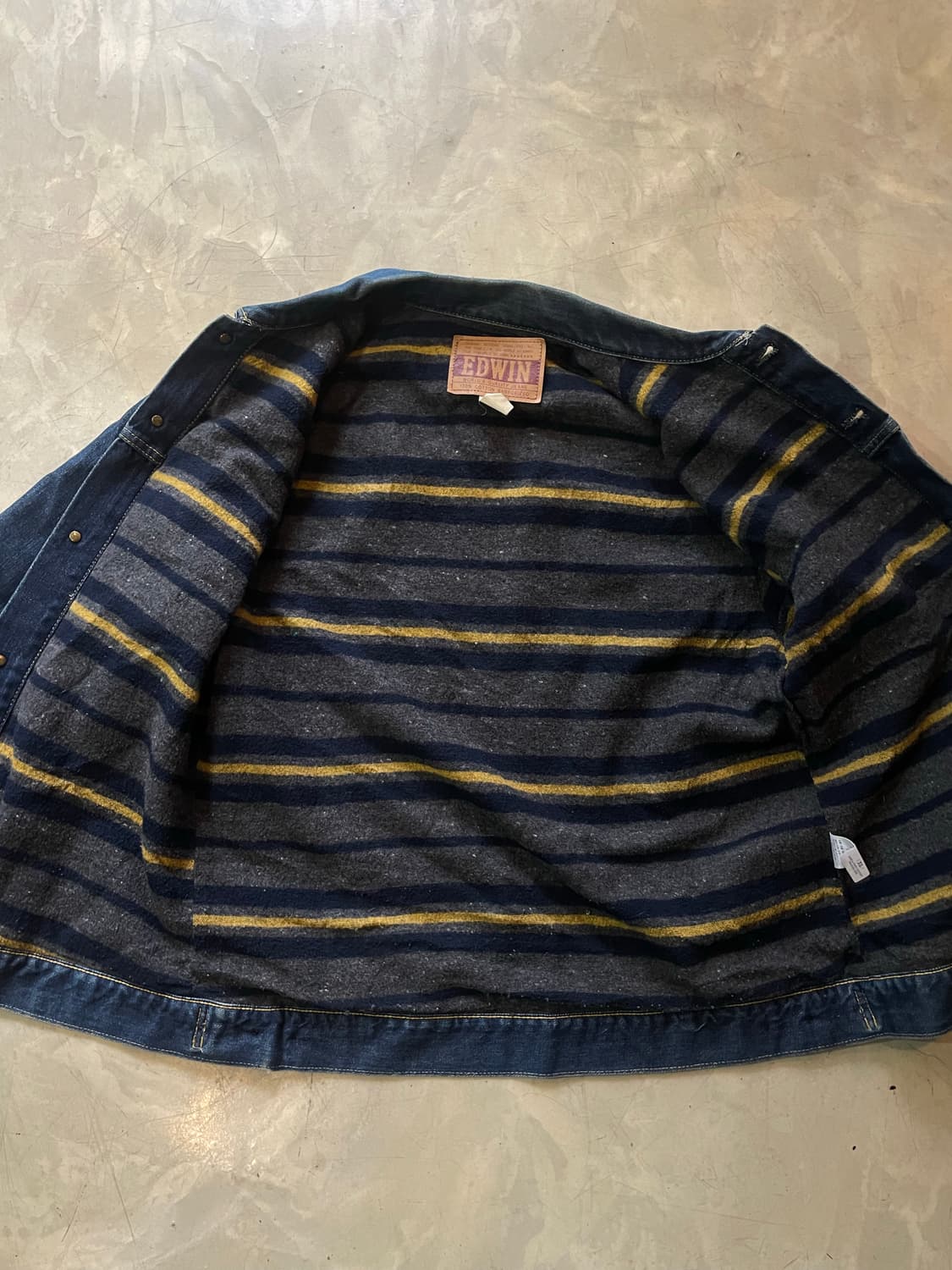 90s~00s made in japan EDWIN 블랭킷 데님 자켓 XL 상품이미지8