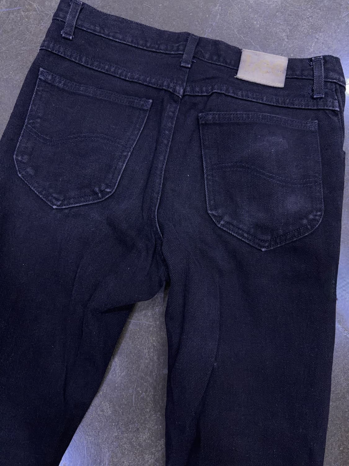 Lee 리 빈티지 블랙 워싱 USA 메이드 테이퍼드핏 블랙진 32 상품이미지6