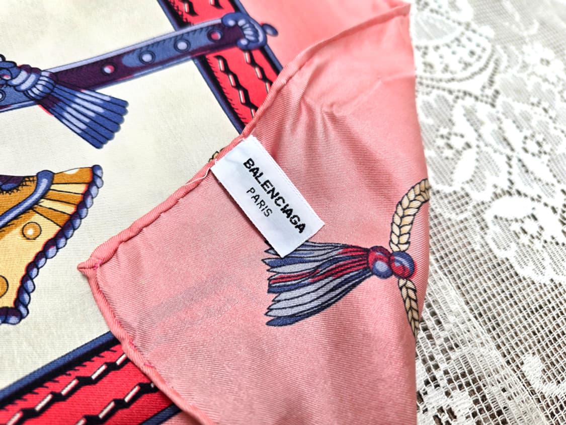 발렌시아가 실크 스카프 (made in italy) 상품이미지4