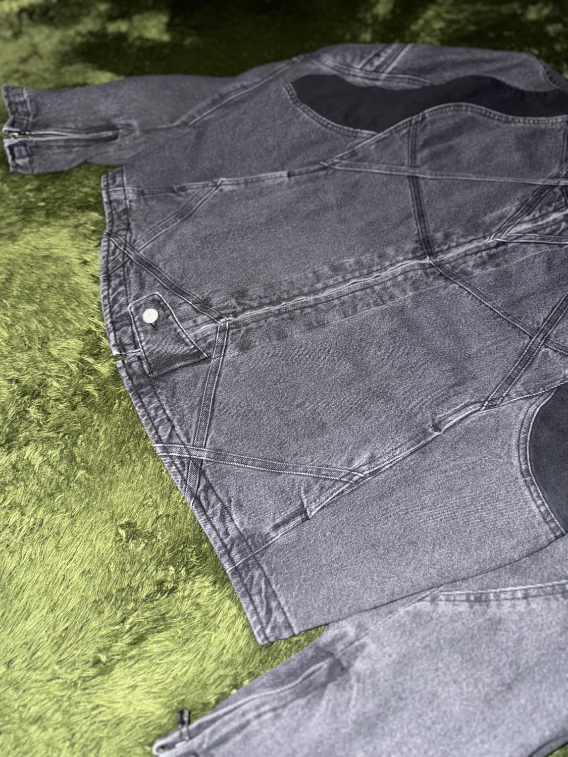 [XL] 코스트퍼킬로 V3 숄더 패디드 데님 모터사이클 자켓 상품이미지5