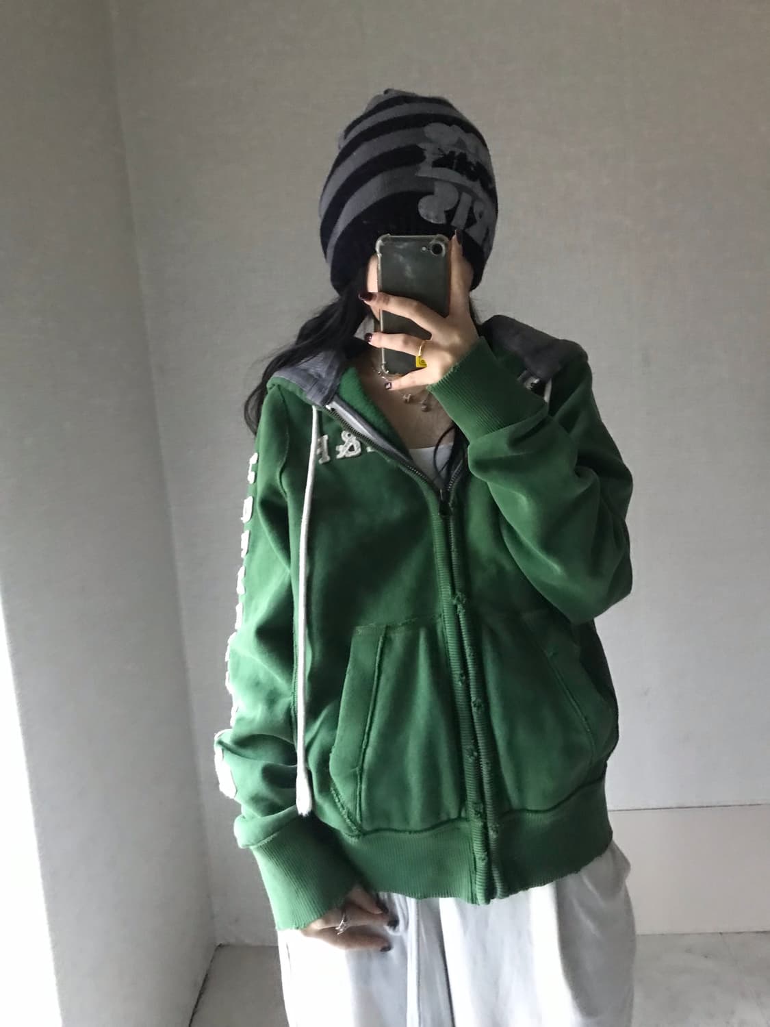 아베크롬비 딥그린 후드집업 상품이미지3