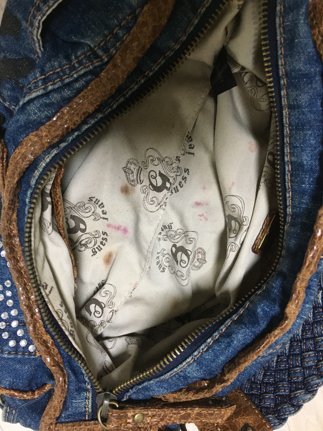 Guess vintage denim bag 상품이미지3